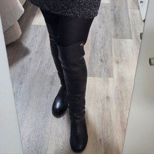 Stuart Weitzman Black Over-the-Knee Boots